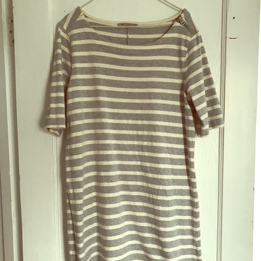 GAP Striped Ponte Shift Dress